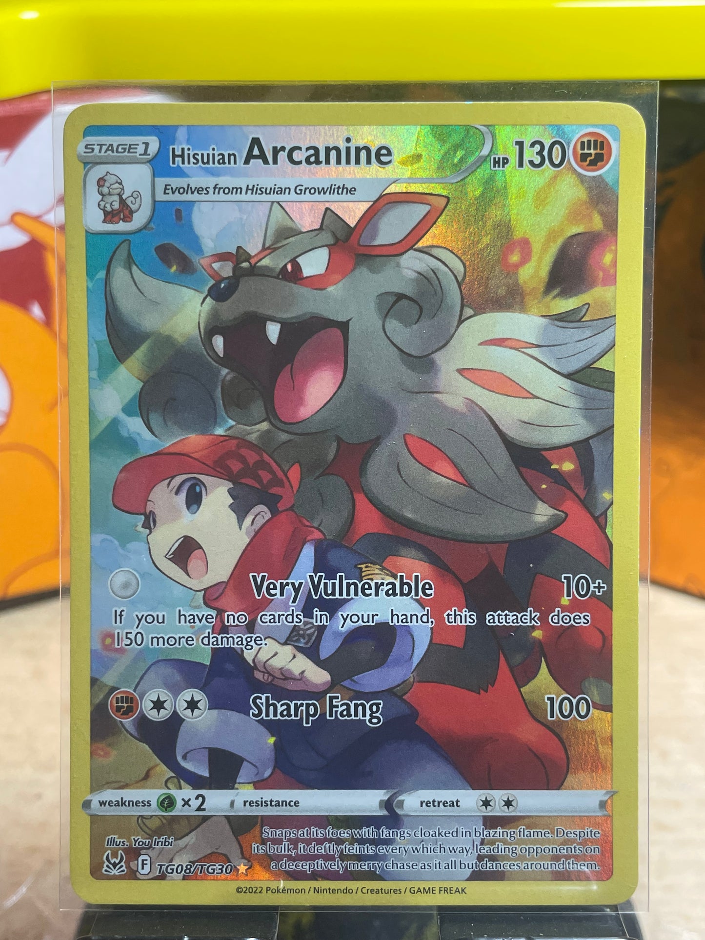 2022 Hisuian Arcanine #TG08 Lost Origin
