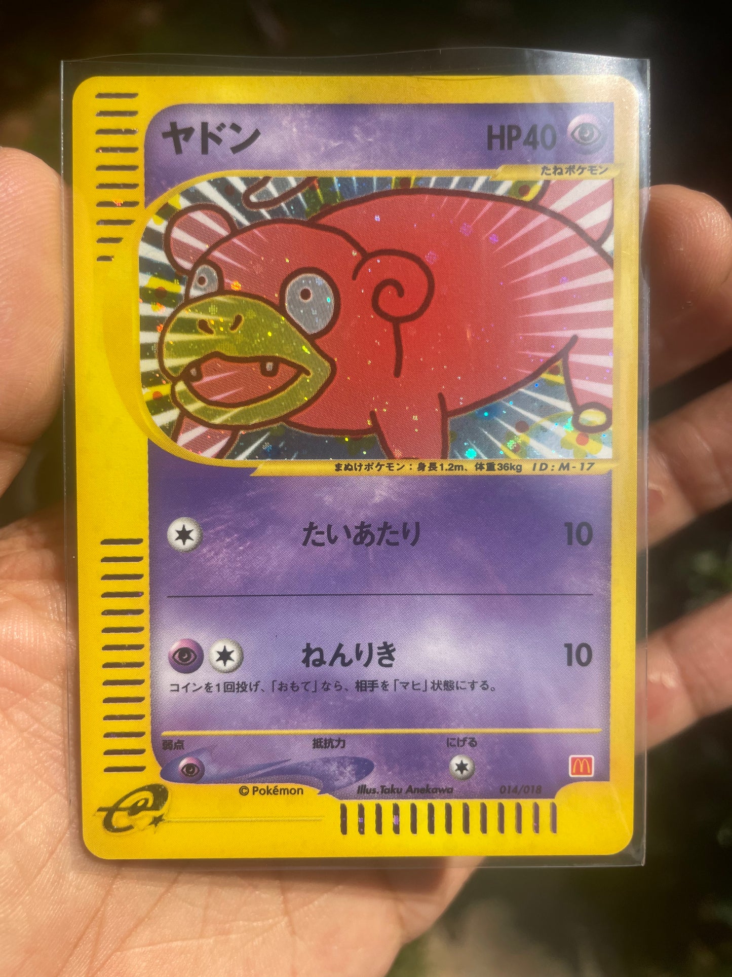 2002 Slowpoke [Holo] #14 McDonald's (JP)