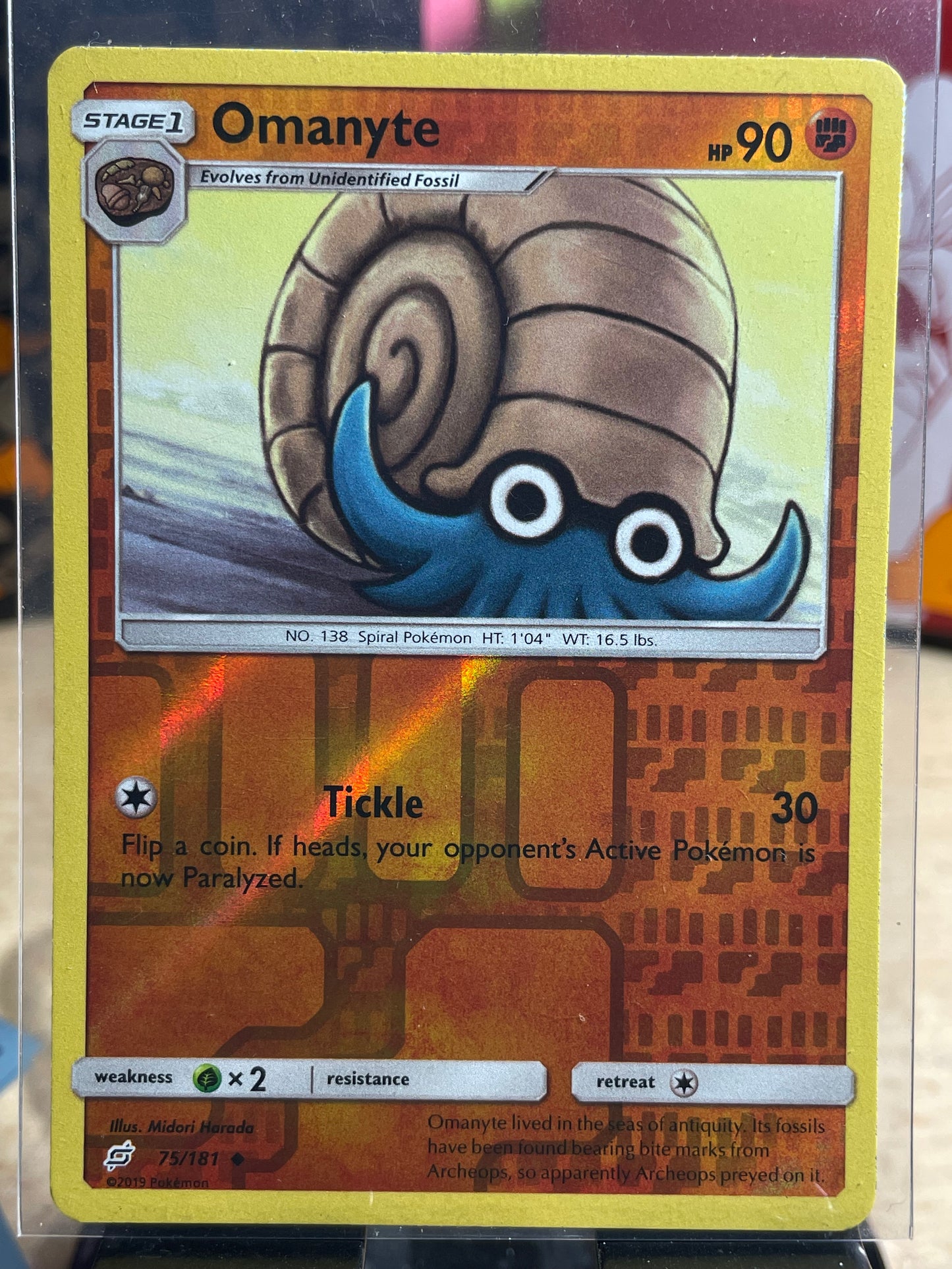 2019 Omanyte [Reverse] #75 Team Up