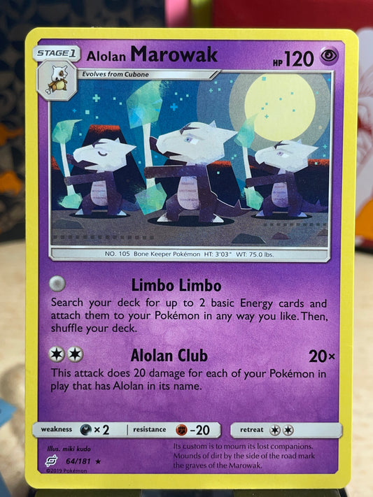 2019 Alolan Marowak #64 Team Up