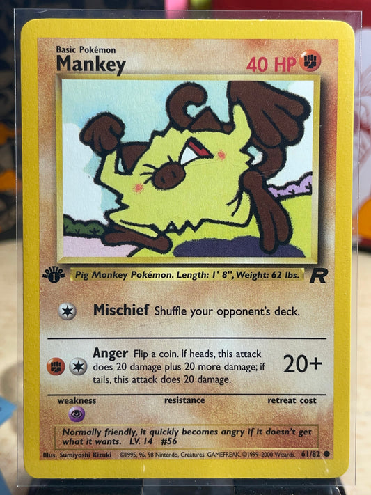 2000 Mankey [1st Edition] #61 Rocket