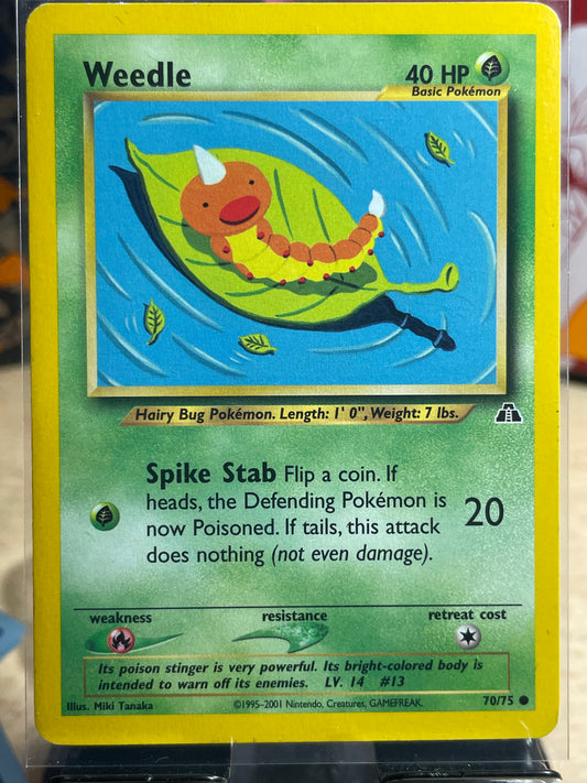 2001 Weedle #70 Neo Discovery