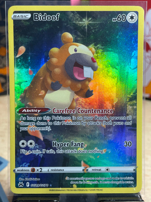 2023 Bidoof #GG29 Crown Zenith