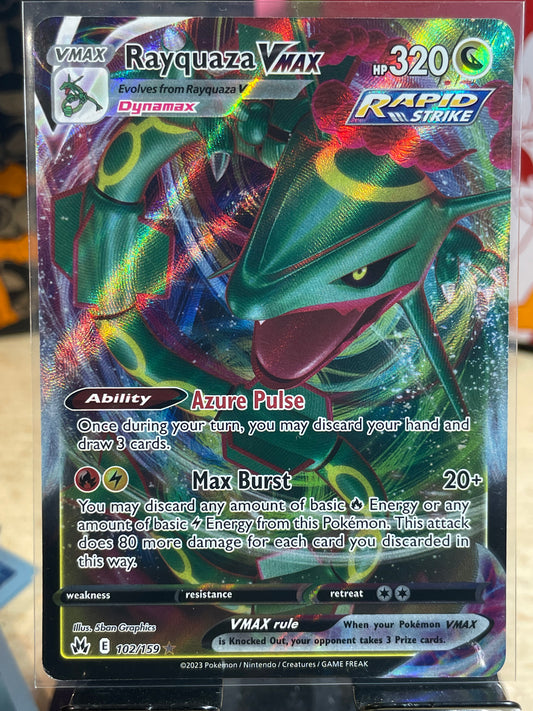 2023 Rayquaza VMAX #102 Crown Zenith