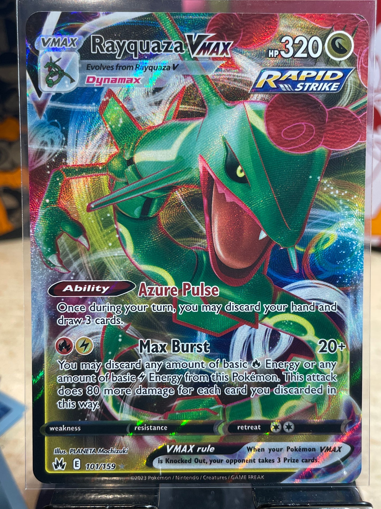 2023 Rayquaza VMAX #101 Crown Zenith