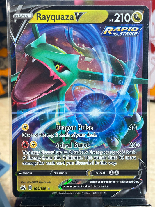 2023 Rayquaza V #100 Crown Zenith