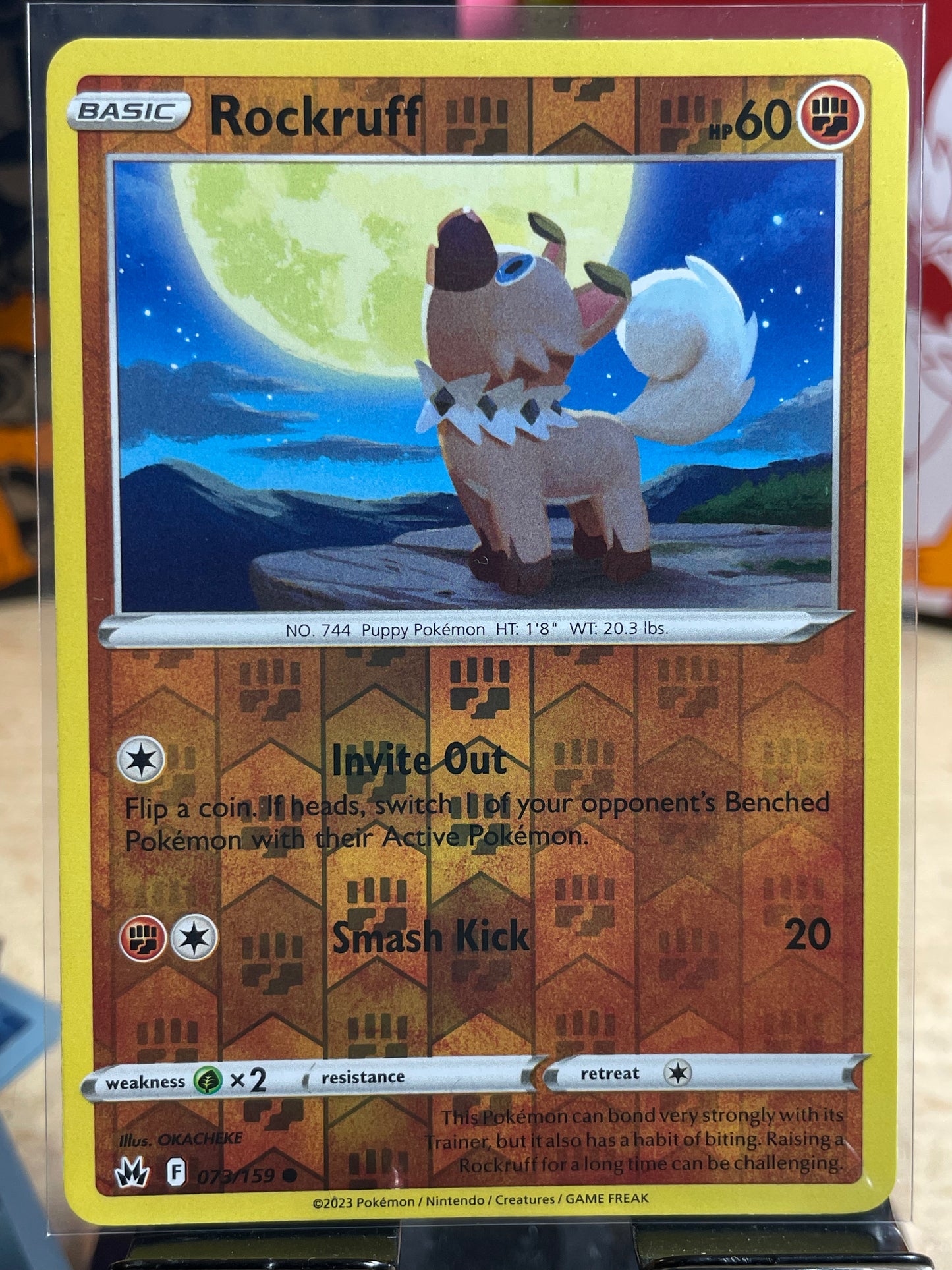 2023 Rockruff [Reverse] #73 Crown Zenith