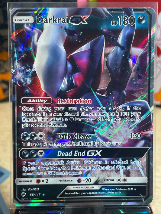 2017 Darkrai GX #88 Burning Shadows