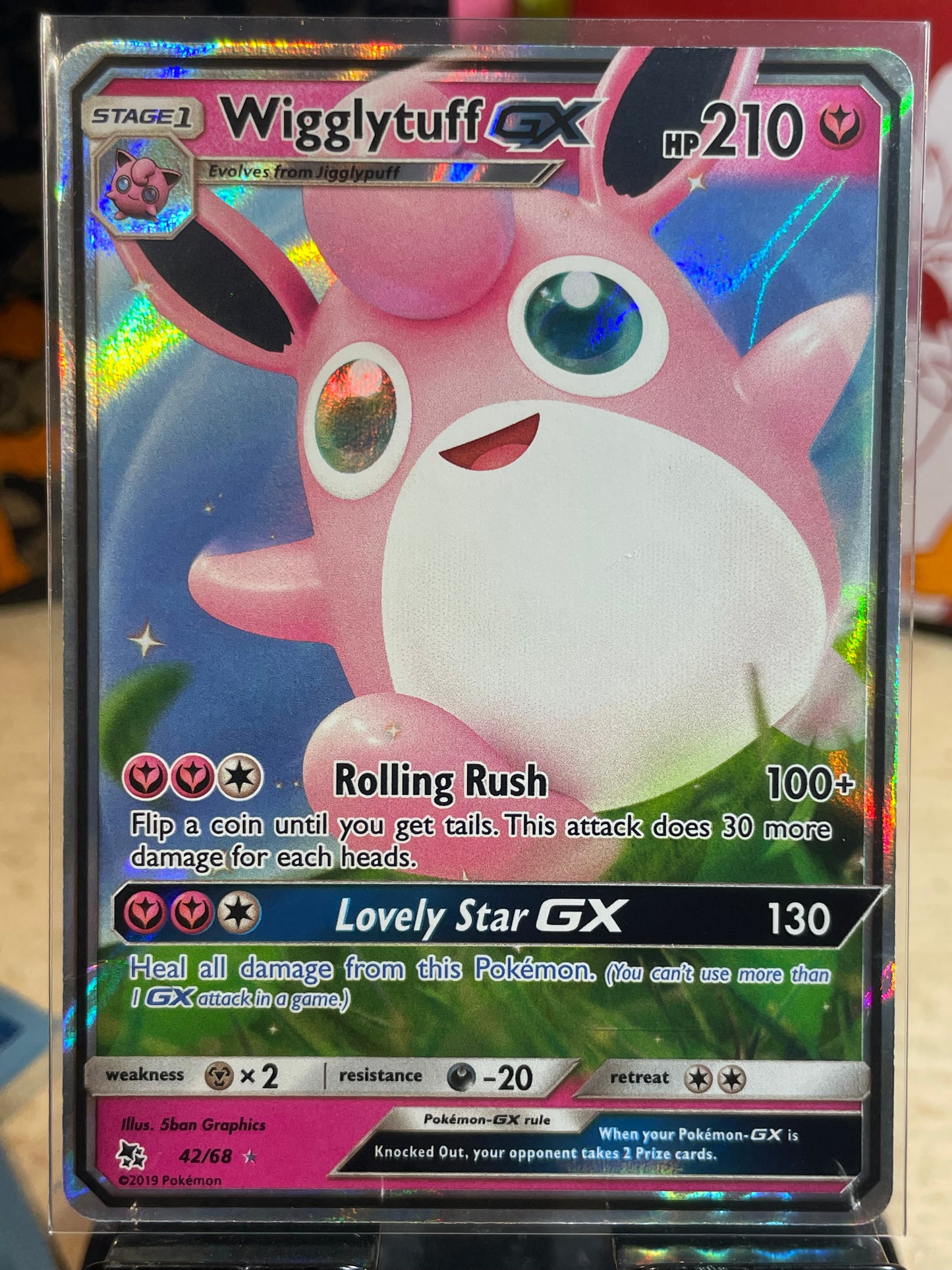 2019 Wigglytuff GX #42 Hidden Fates