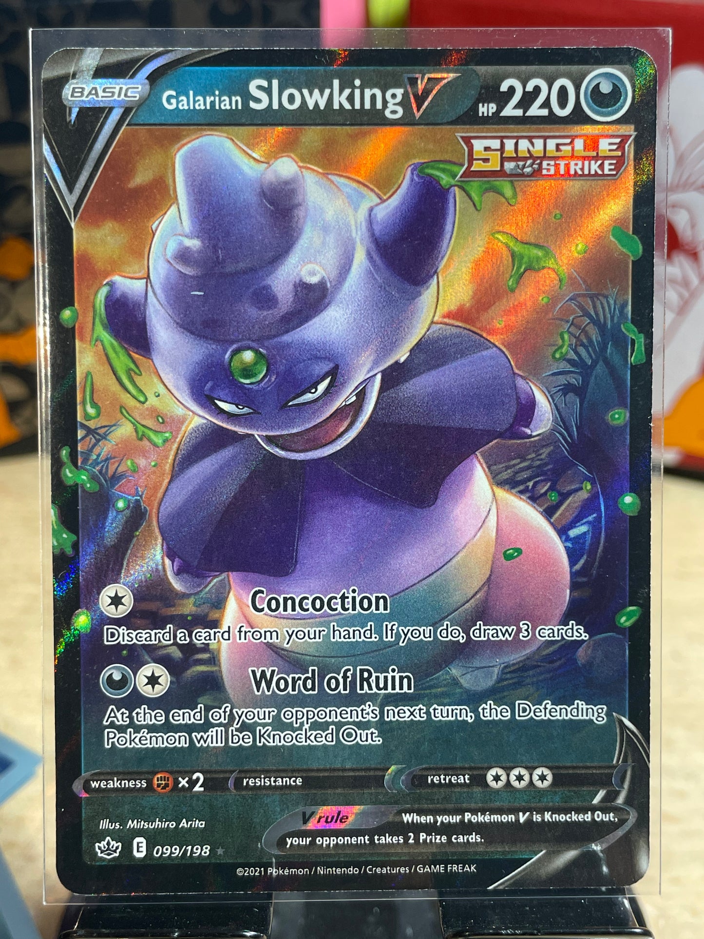 2021 Galarian Slowking V #99 Chilling Reign