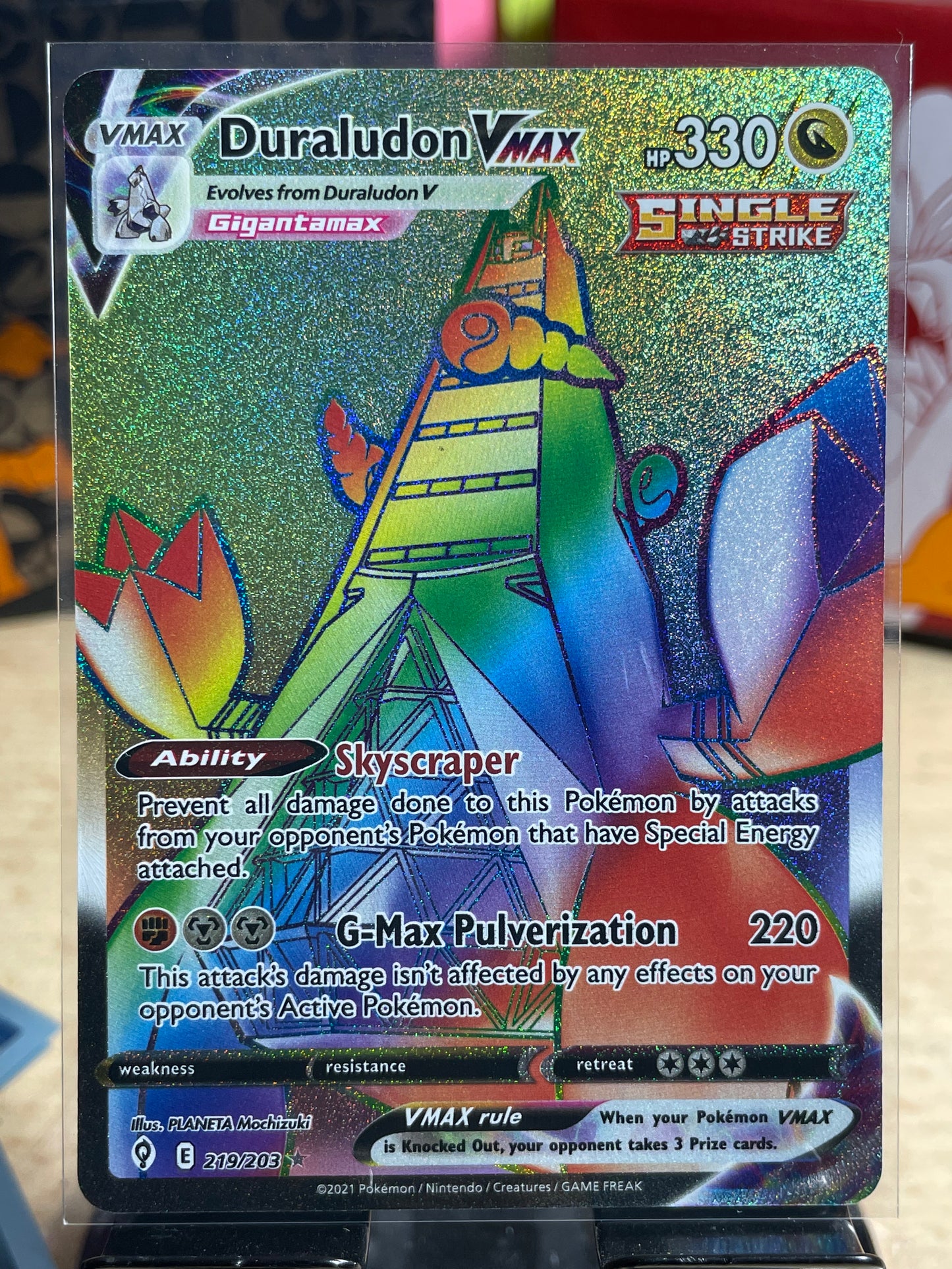 2021 Duraludon VMAX #219 Evolving Skies