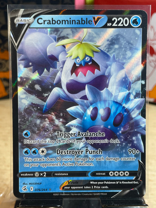 2021 Crabominable V #76 Fusion Strike