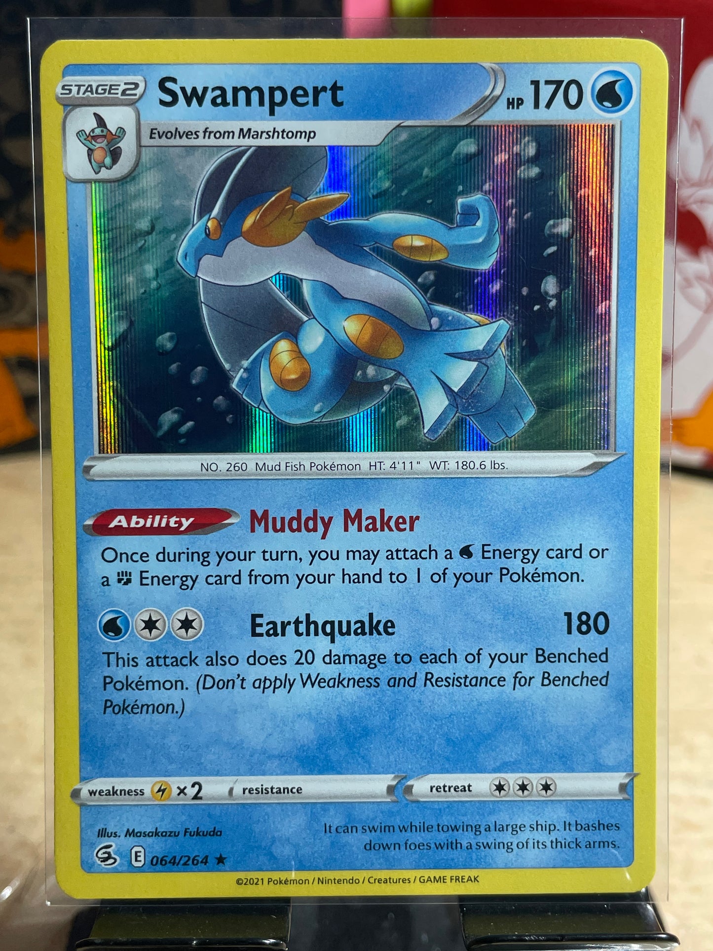 2021 Swampert [Holo] #64 Fusion Strike