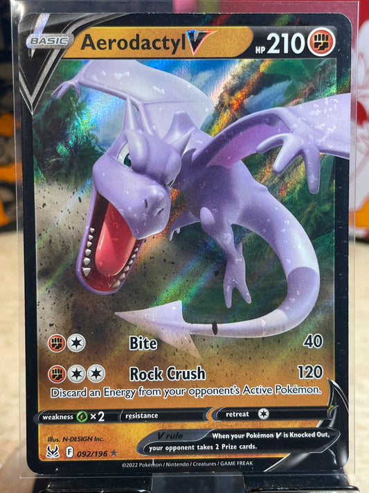 2022 Aerodactyl V #92 Lost Origin