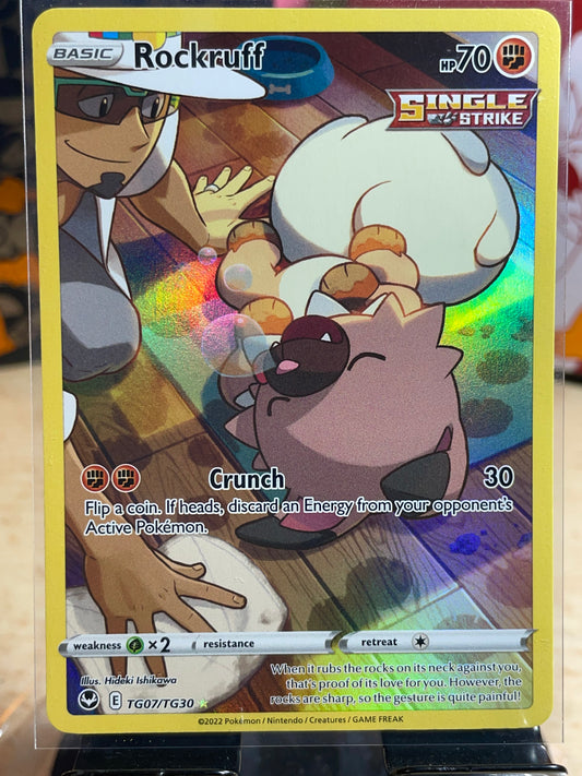 2022 Rockruff #TG07 Silver Tempest