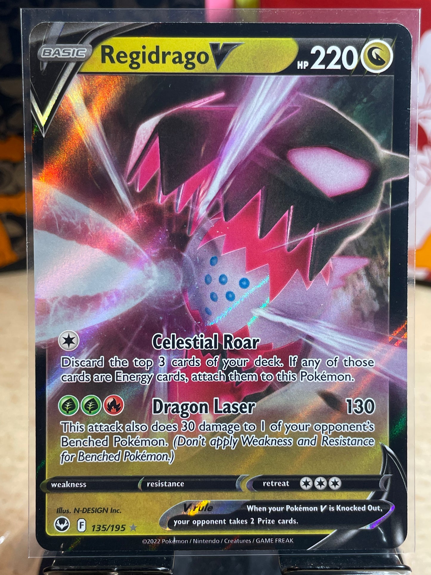 2022 Regidrago V #135 Silver Tempest