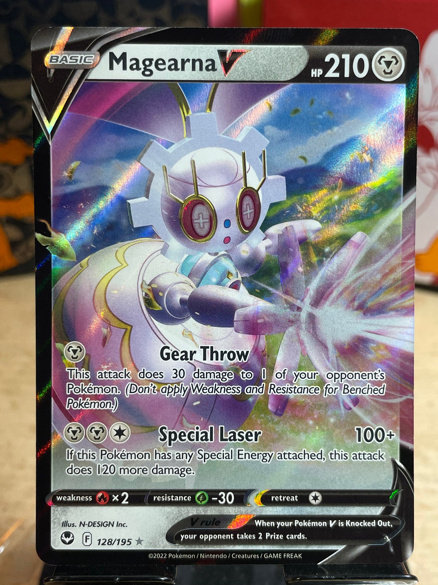 2022 Magearna V #128 Silver Tempest