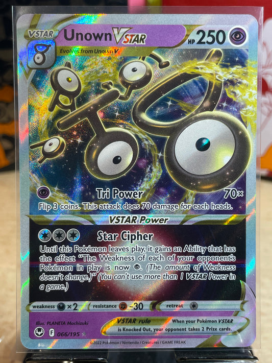 2021 Unown VSTAR #66 Silver Tempest