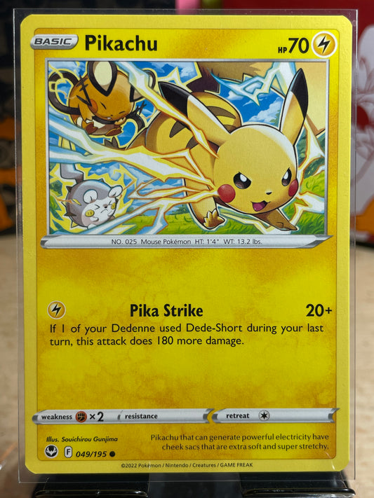 2022 Pikachu #49 Silver Tempest