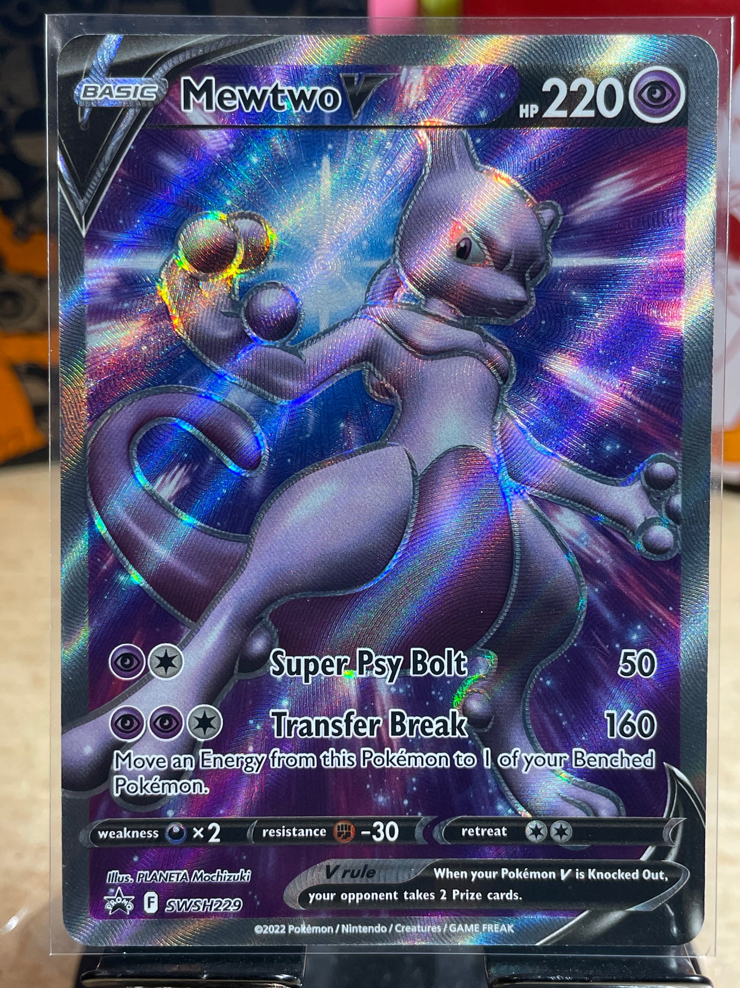 2022 Mewtwo V #SWSH229 Promo