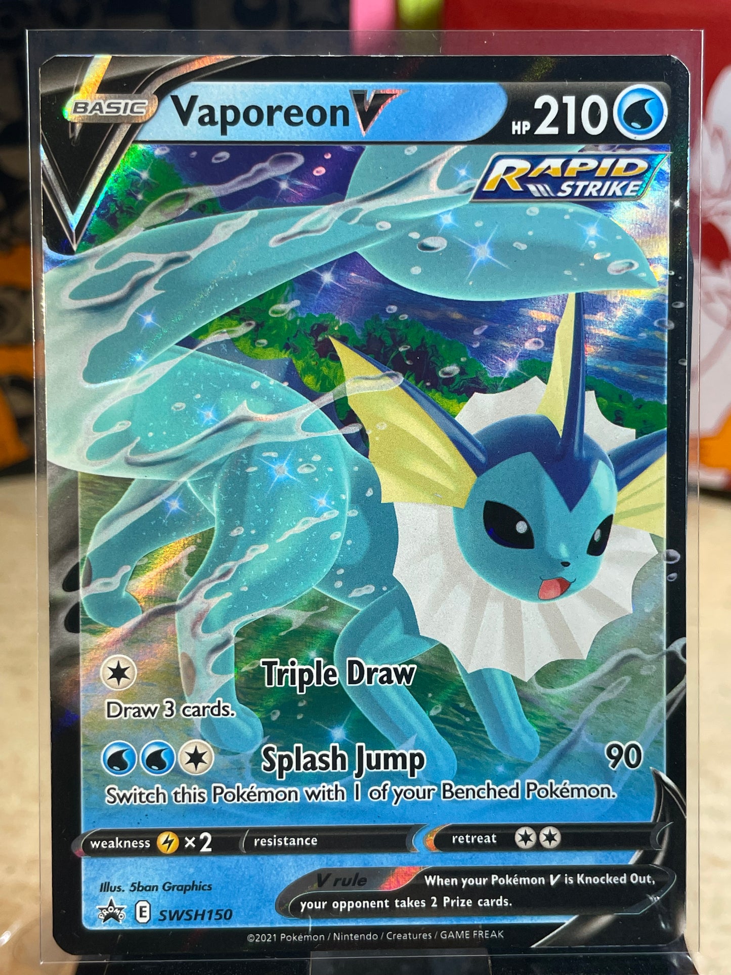 2022 Vaporeon V #SWH150 Promo