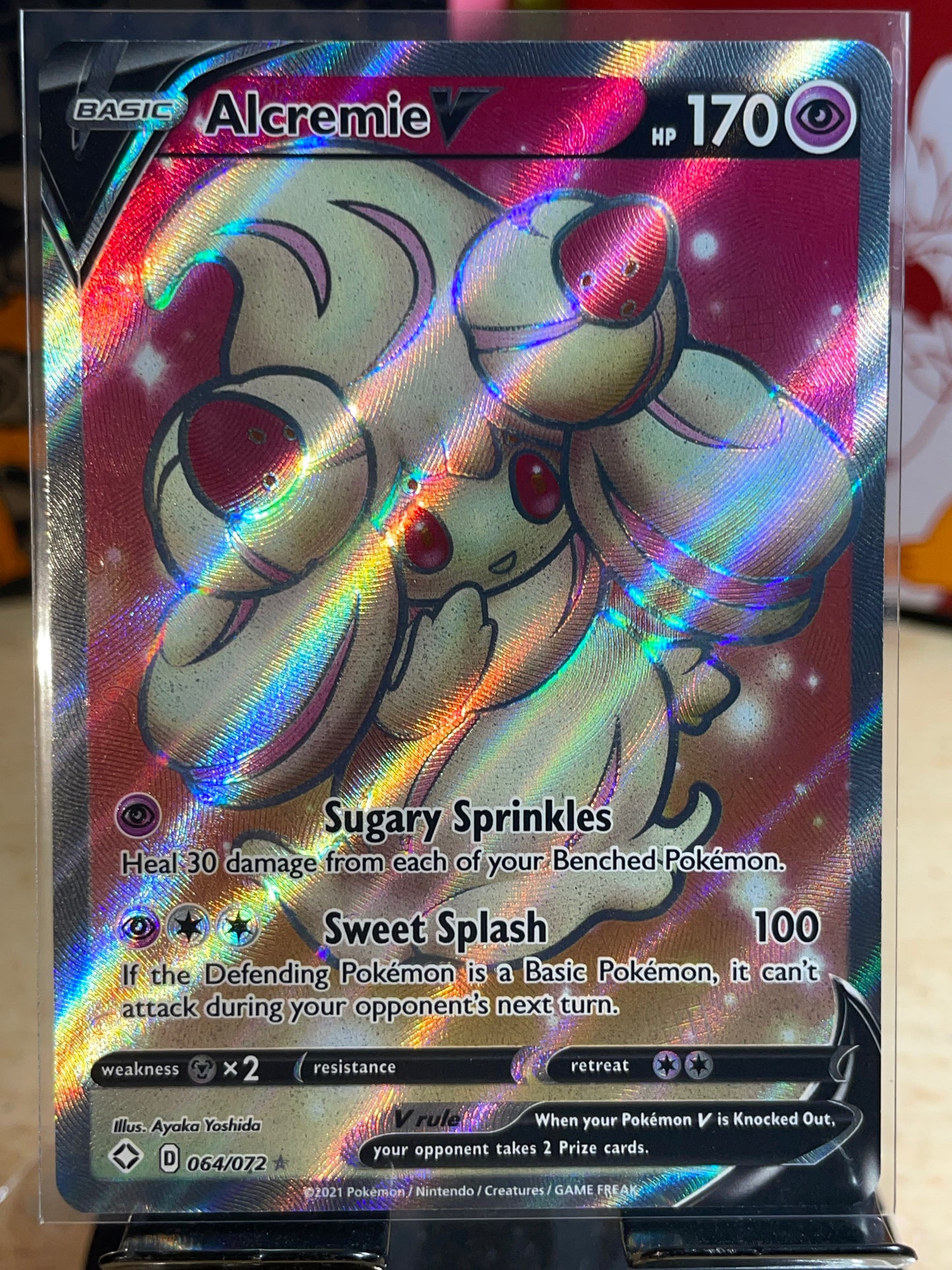 2021 Alcremie V #64 Shining Fates