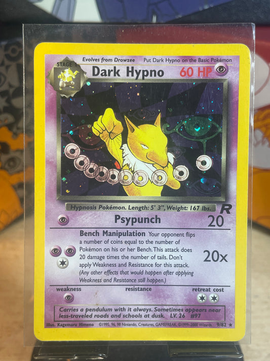 2000 Dark Hypno #9 Team Rocket [LP/DMG]