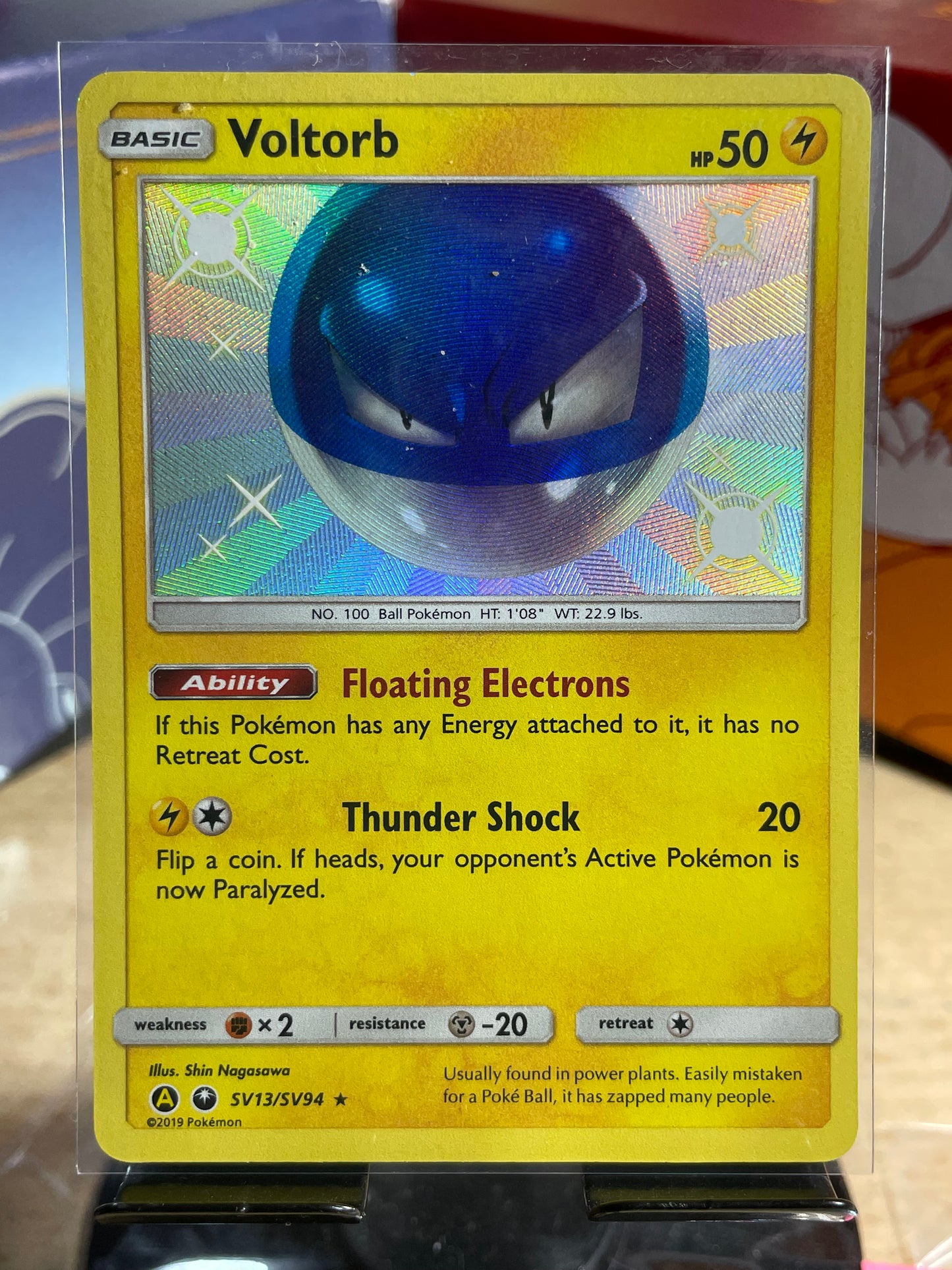 2019 Voltorb #SV13 Hidden Fates