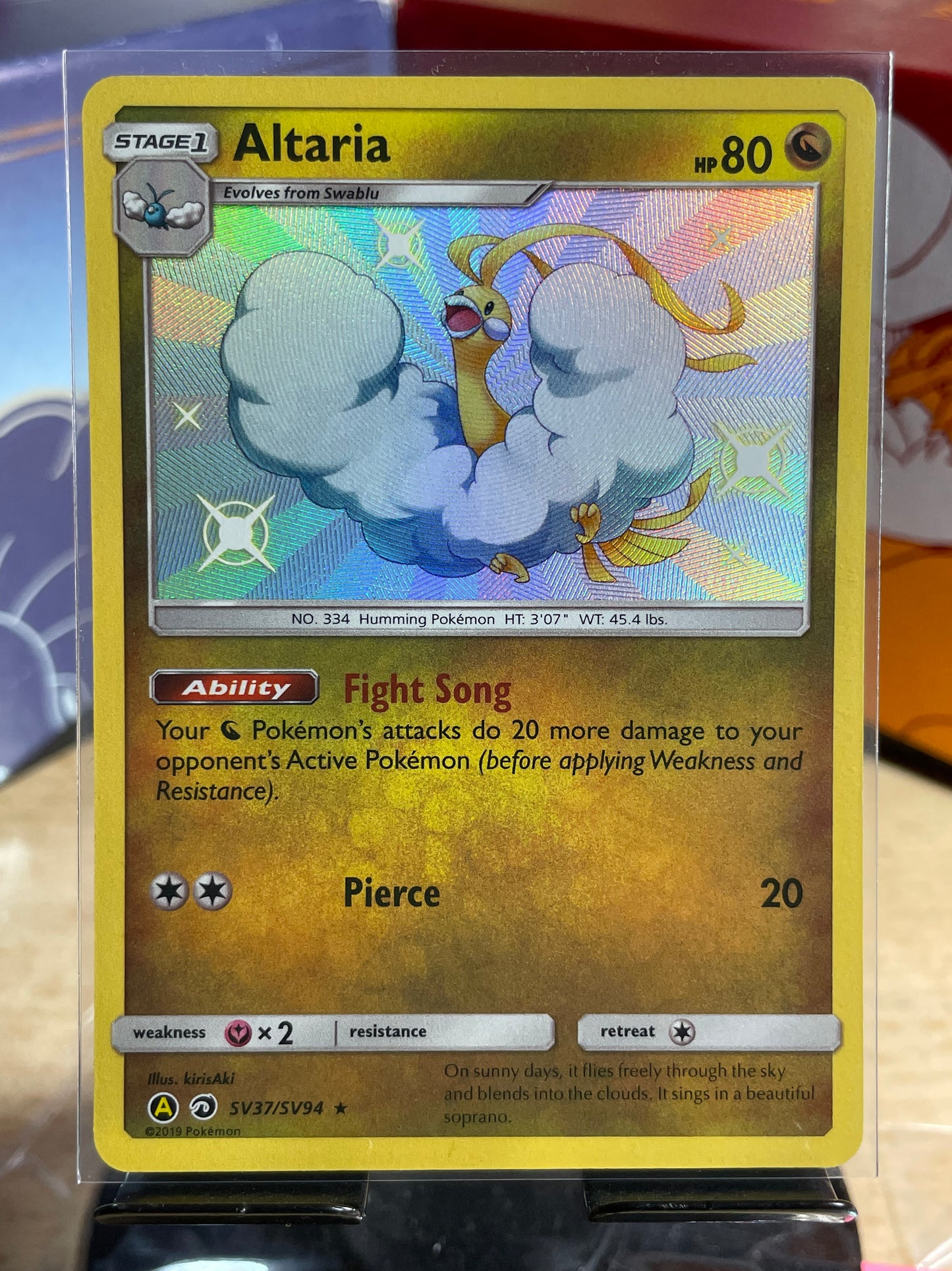 2019 Altaria #SV37 Hidden Fates