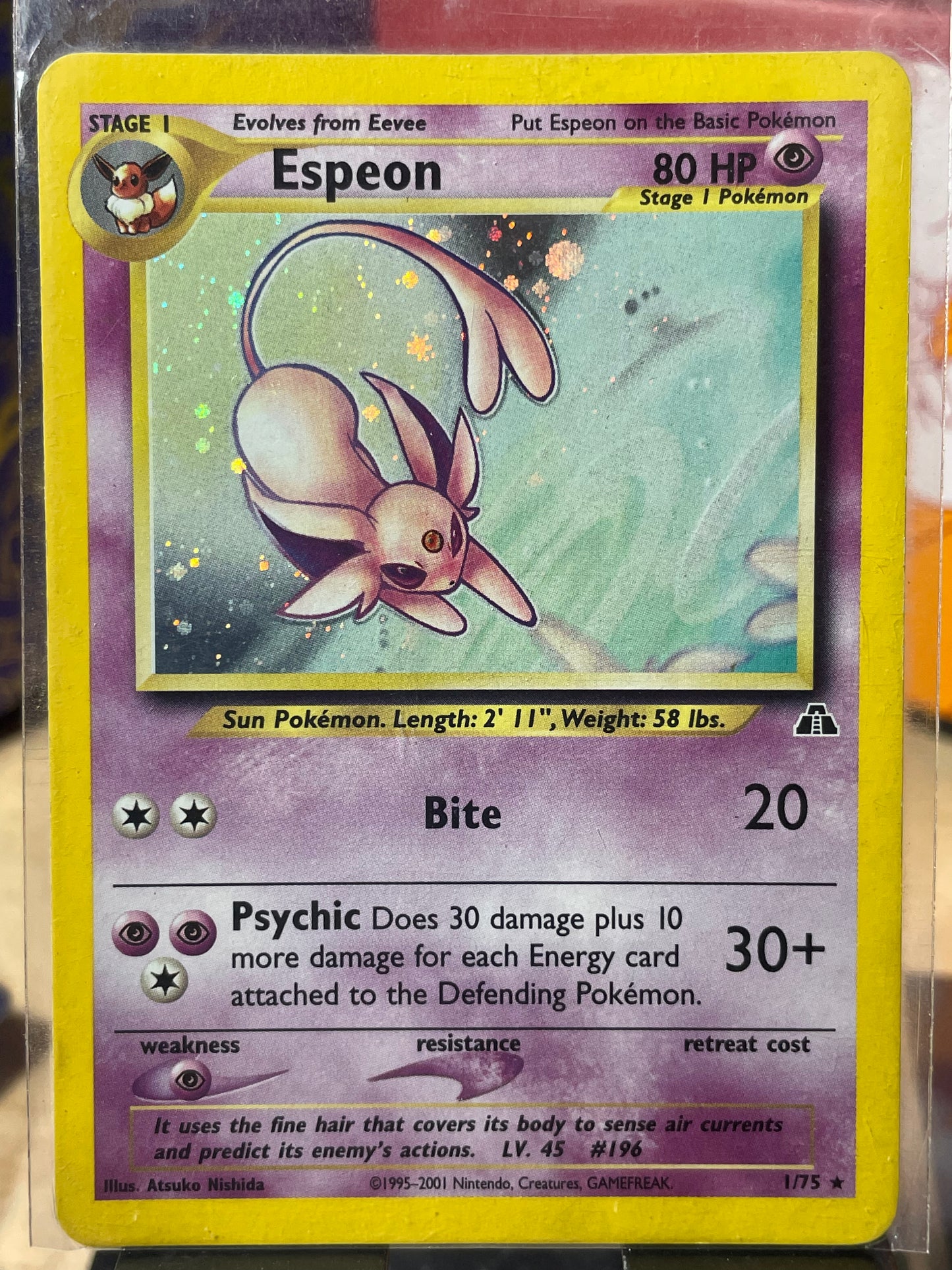 2001 Espeon #1 Neo Destiny [LP/MP]