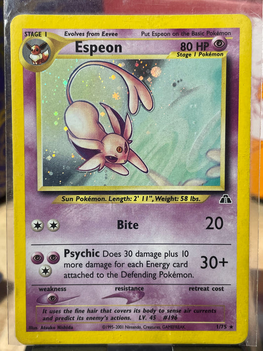 2001 Espeon #1 Neo Destiny [LP/MP]