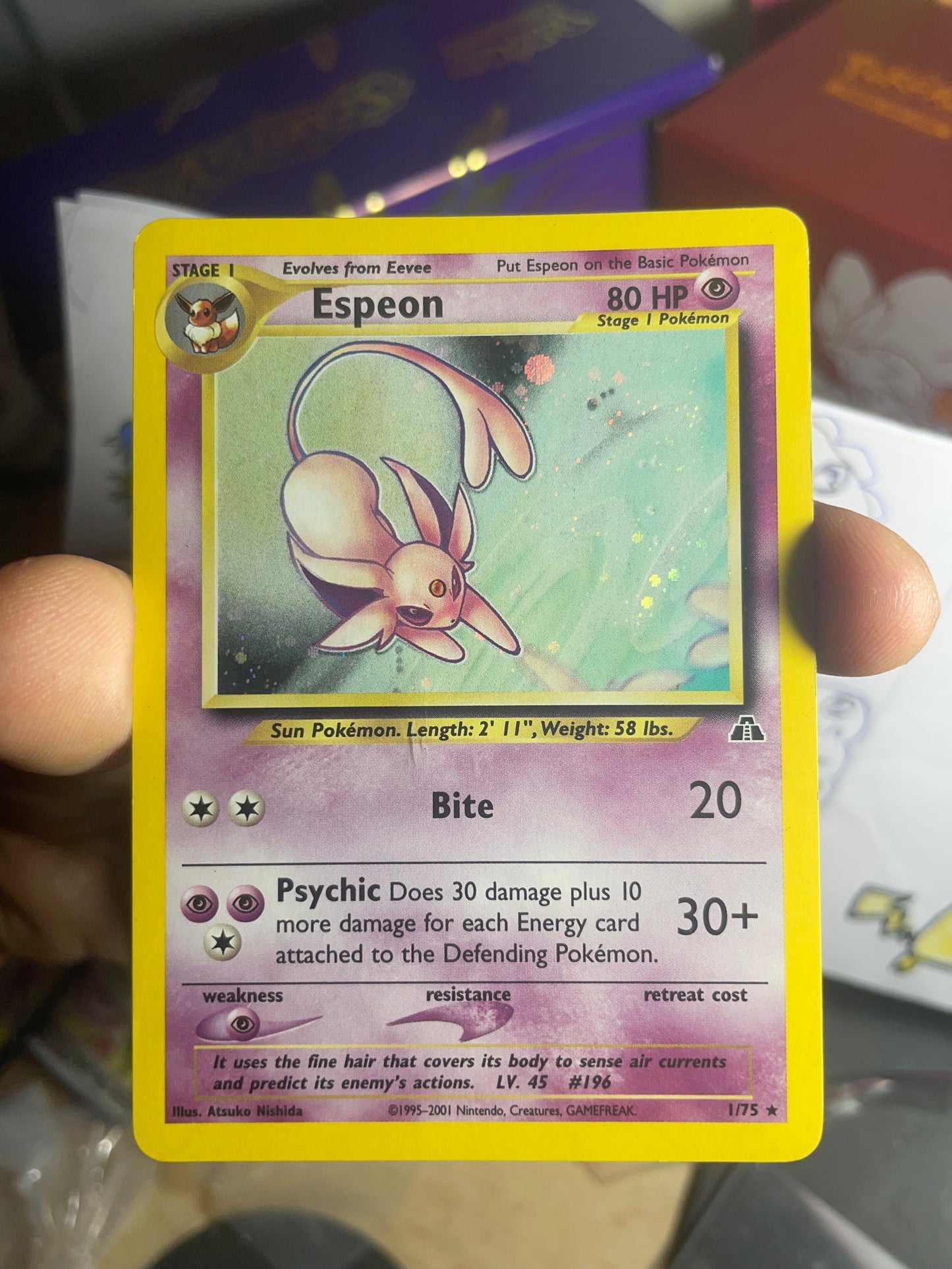 2001 Espeon #1 Neo Destiny [LP/MP]