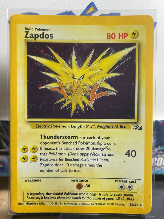 1999 Zapdos #15 Fossil [MP]