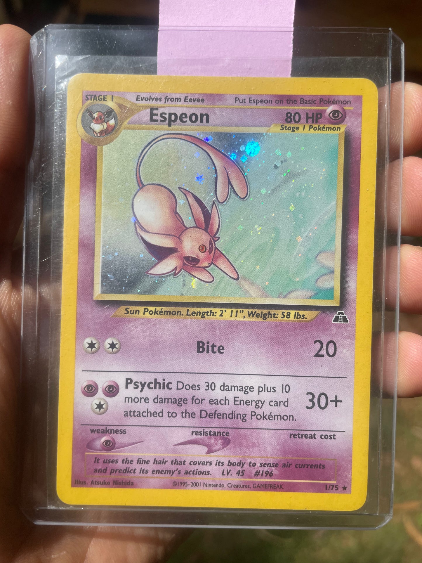 2001 Espeon #1 Neo Destiny [LP/MP]