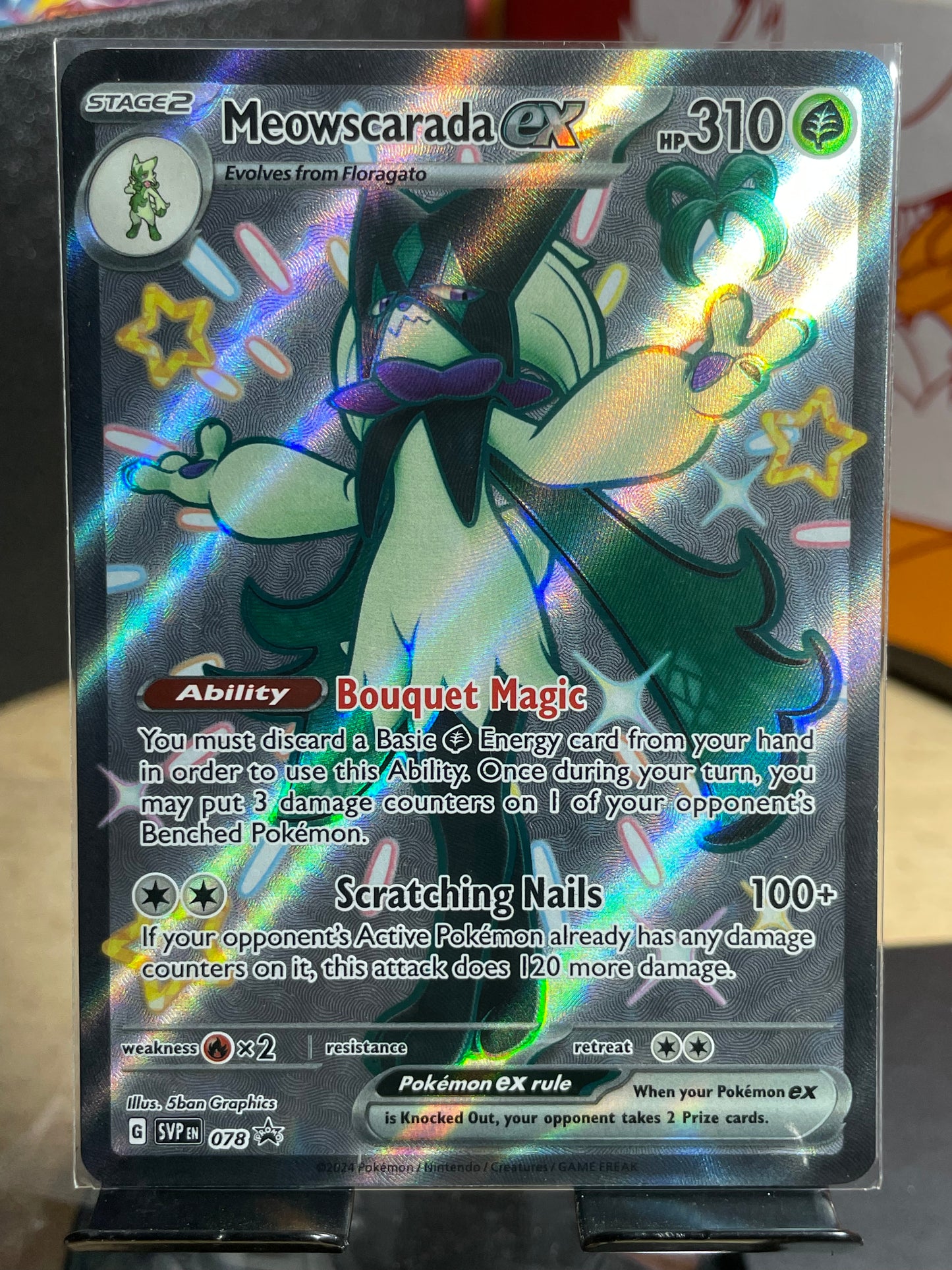 2024 Meowscarada ex #78 SV Promo
