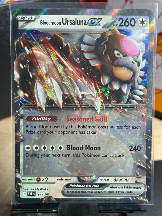 2024 Bloodmoon Ursaluna ex #177 SV Promo
