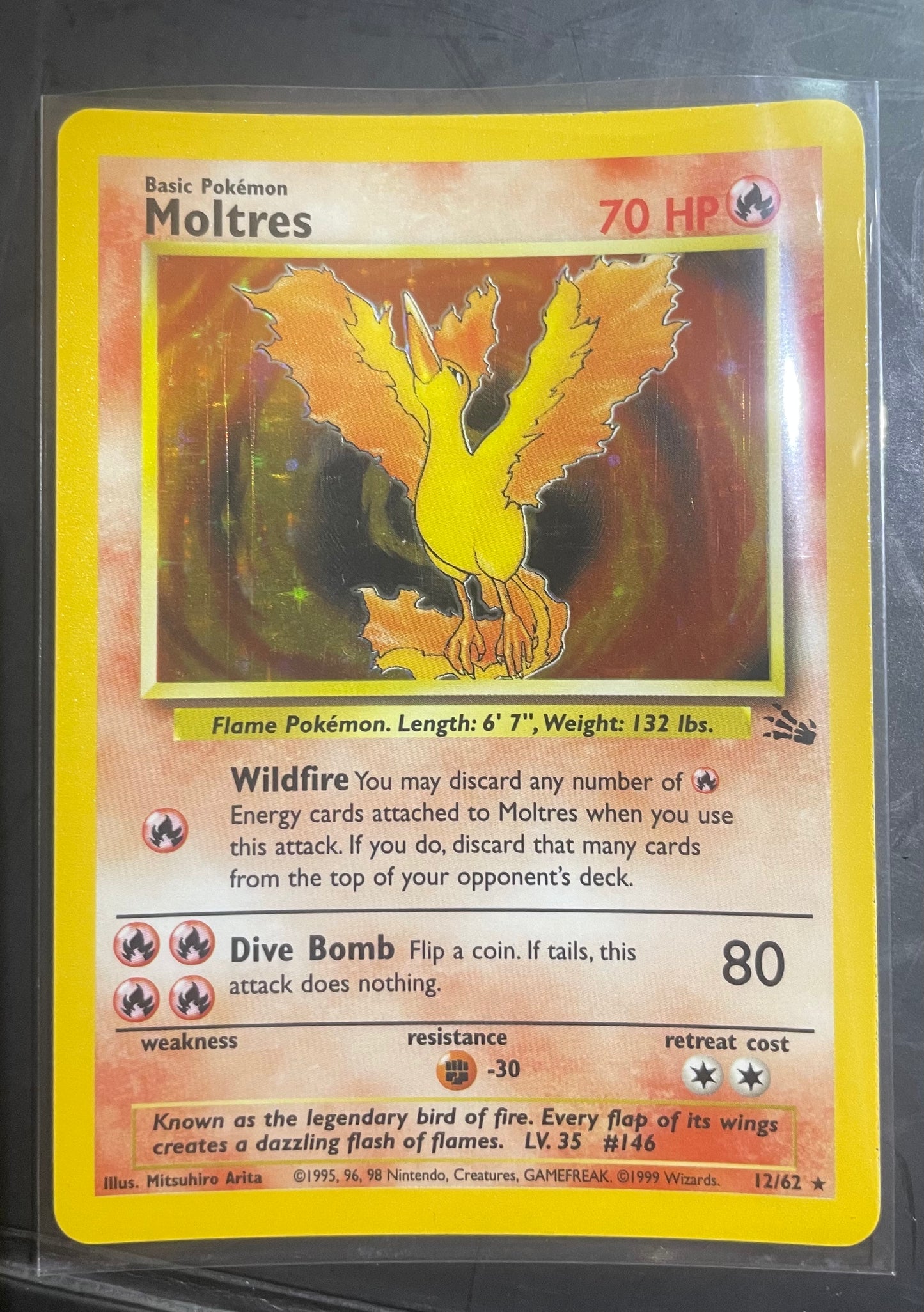 1999 Moltres #12 Fossil [NM]