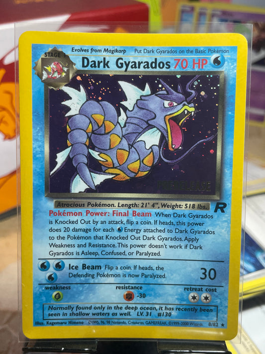2000 Dark Gyarados #8 Team Rocket Prerelease [LP+]