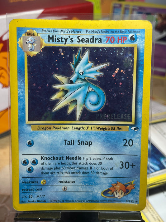 2009 Misty's Seadra #9 Team Rocket [Prerelease] [HP]