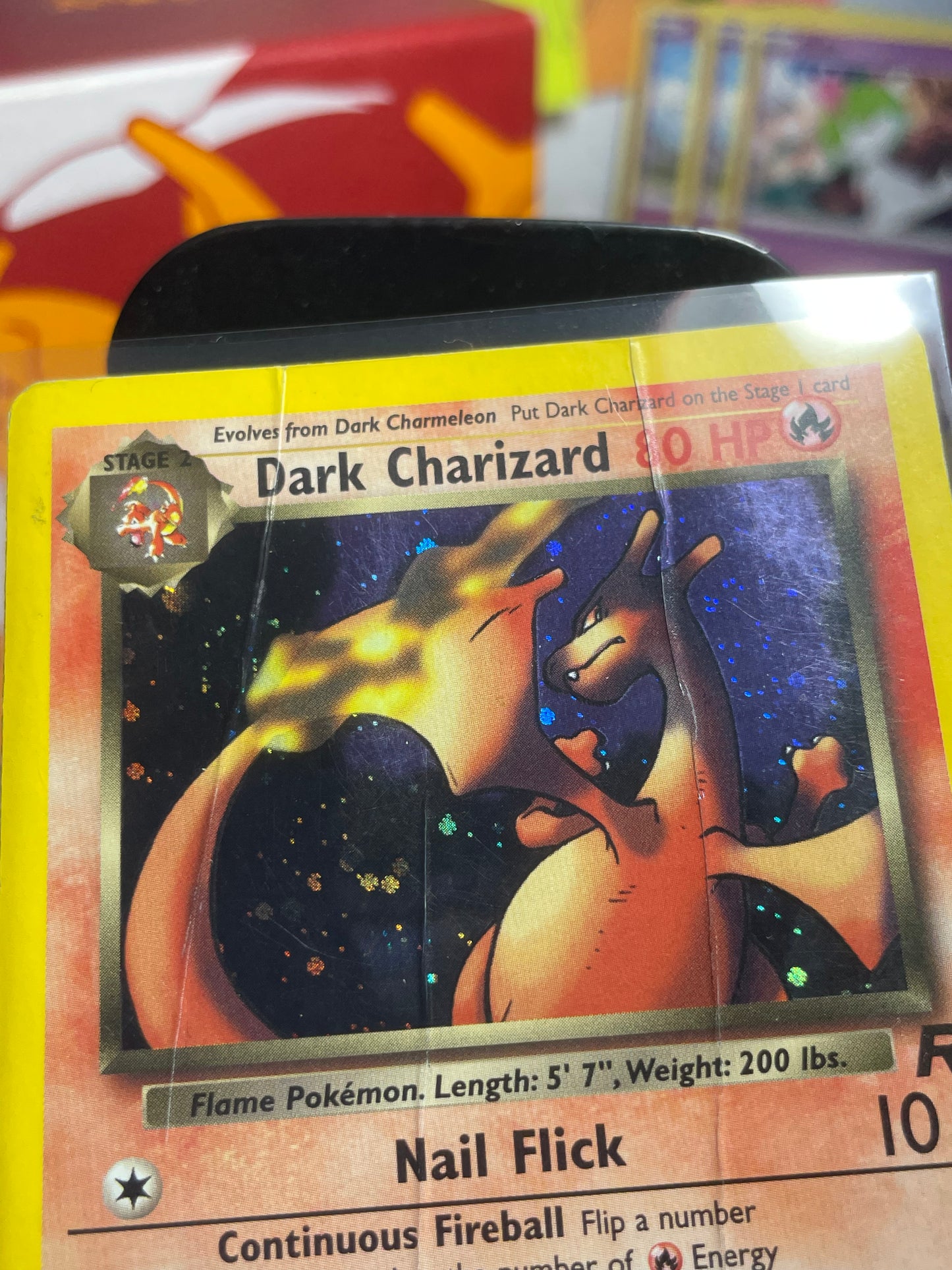 2000 Dark Charizard #4 Team Rocket [CREASED]