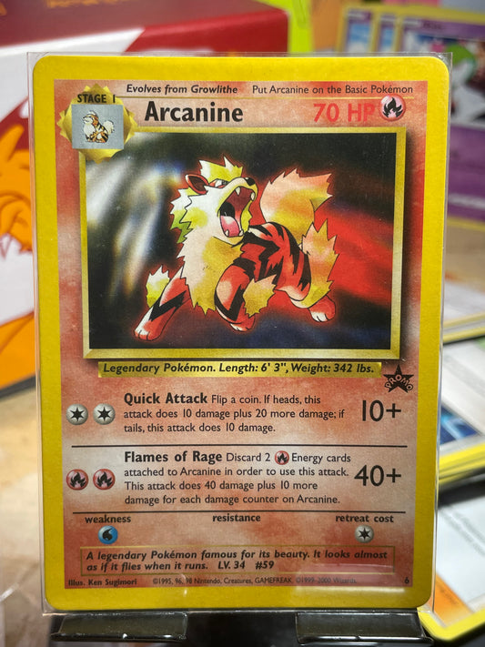 2000 Arcanine #6 WOTC Promo [LP+]