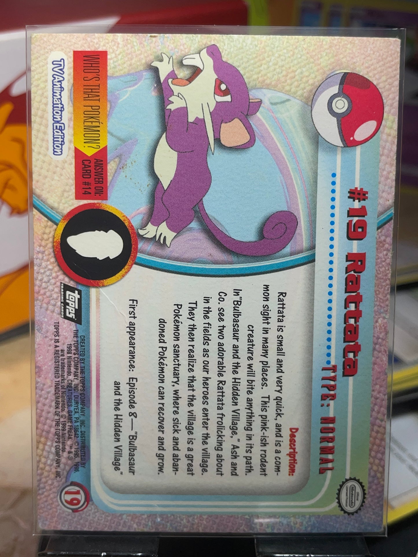 1999 Rattata #19 Topps