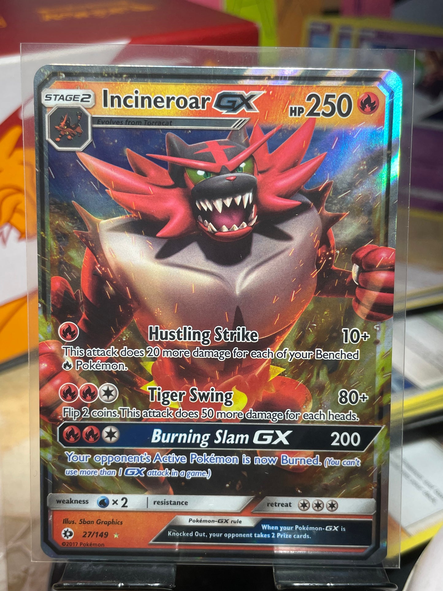 2017 Incineroar GX #27 Sun & Moon