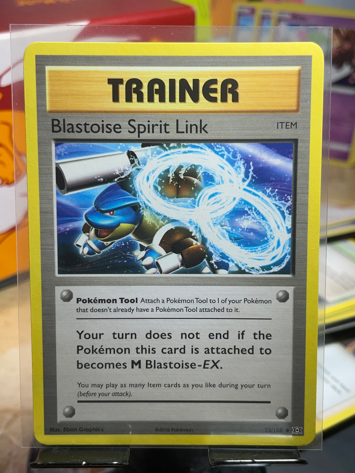 2016 Blastoise Spirit Link #73 Evolutions