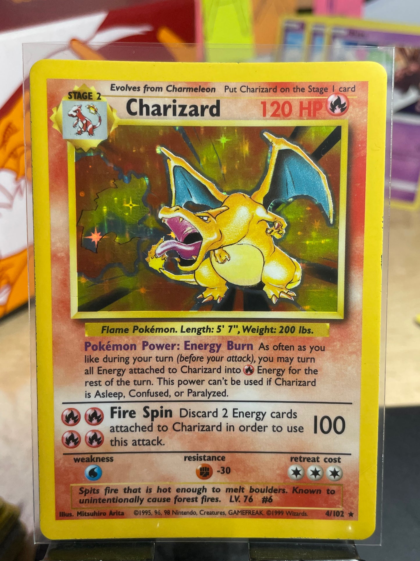 1999 Charizard #4 Base Set [LP]