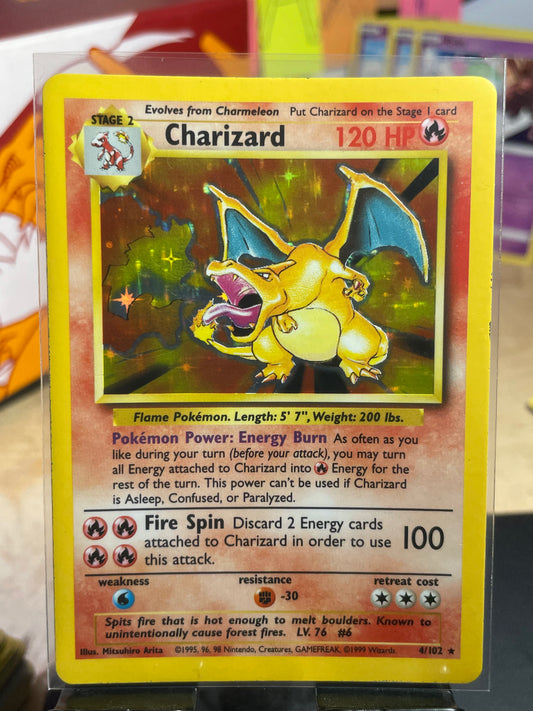 1999 Charizard #4 Base Set [LP]