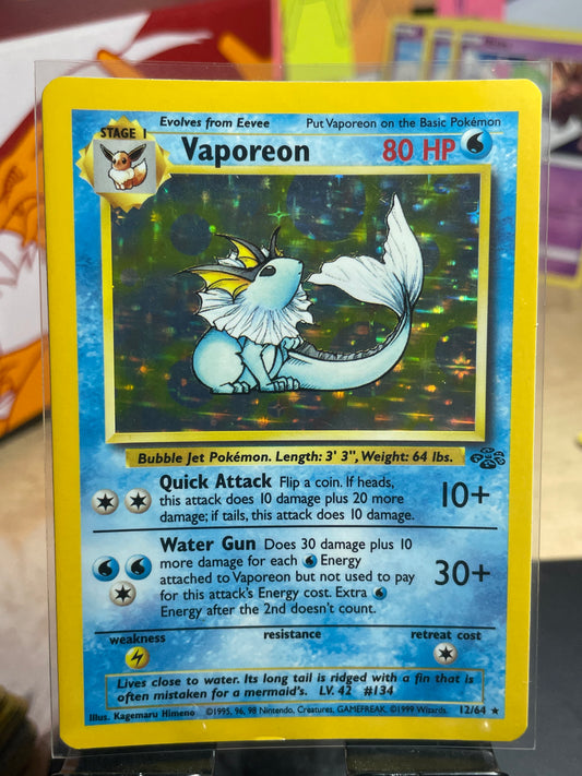 1999 Vaporeon #12 Jungle [LP]