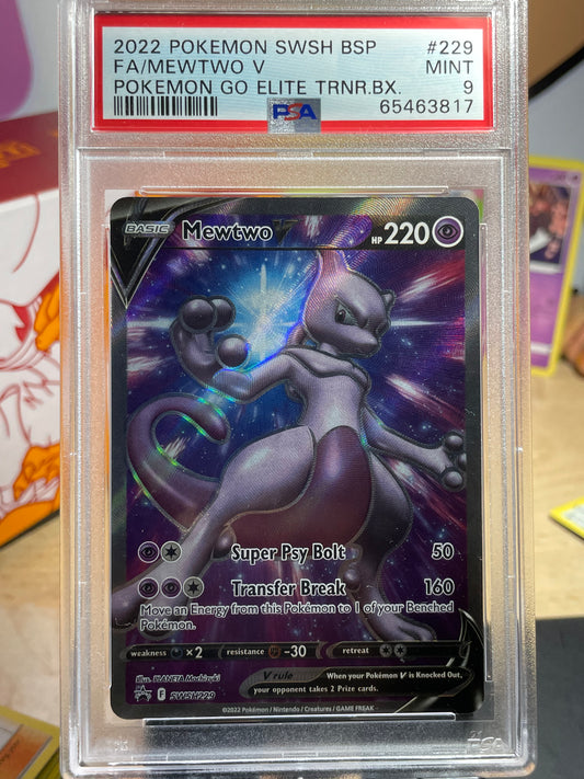 (PSA 9) Mewtwo V #229 Pokemon Go