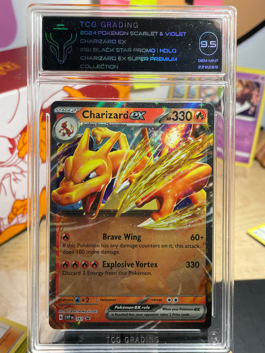 (TCG Grading 9.5) 2024 Charizard ex #161 SV Promo