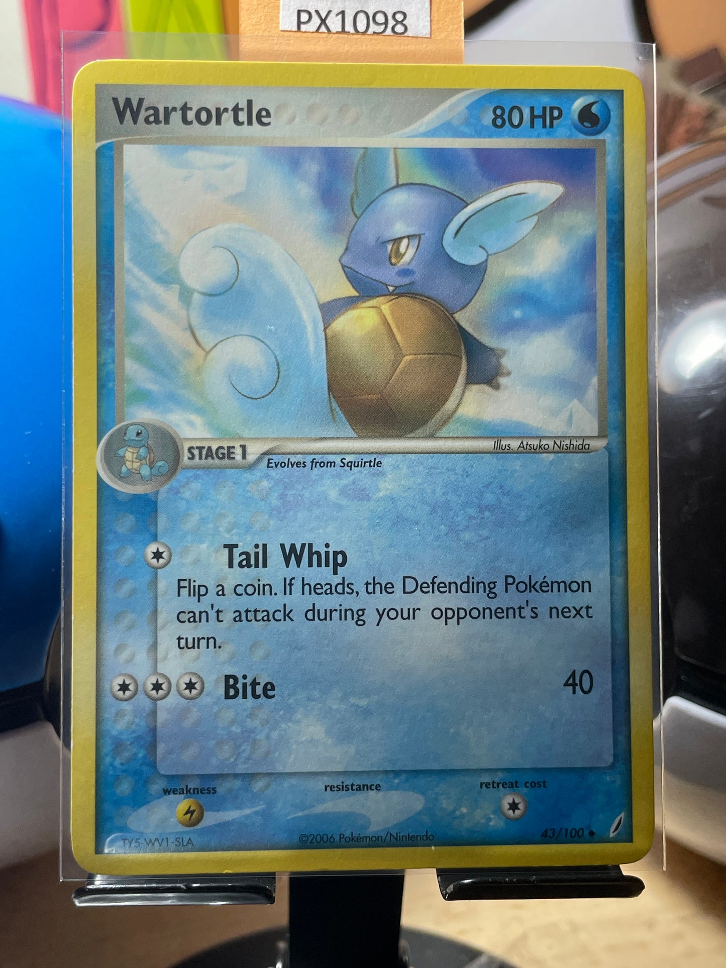 2006 Wartortle #43 Crystal Guardians [LP+]